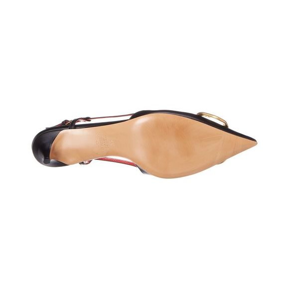 Valentino VLogo 40 Leather Slingback Pump - Picture 4 of 5